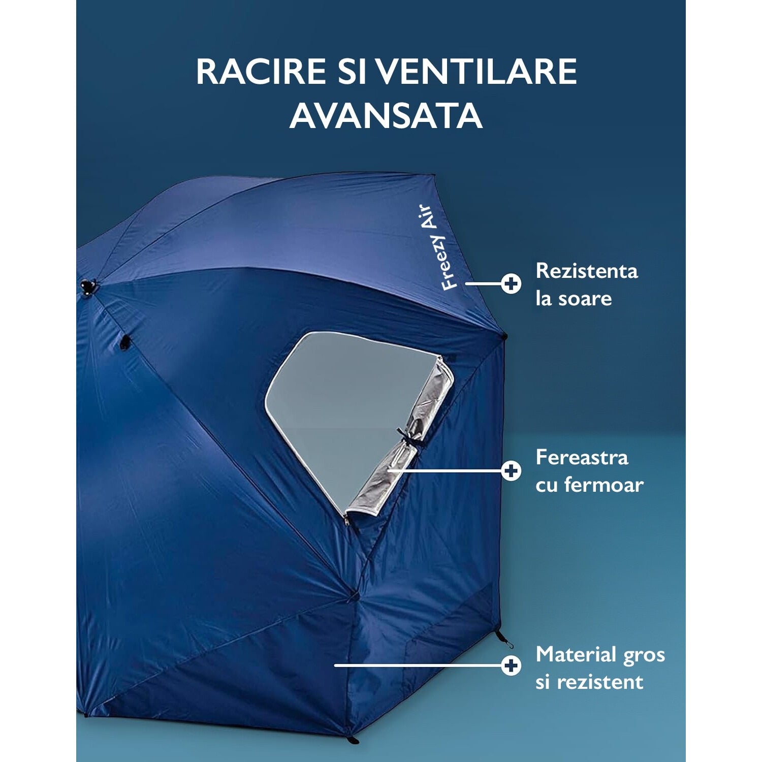 Umbrela de Plaja Freezy Air SunShield Umbrela de Plaja Freezy Air SunShield